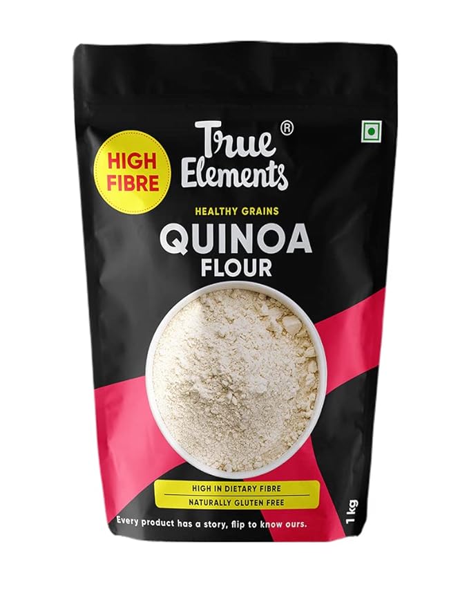 True Elements Quinoa Flour 500 g | Quinoa Flour | Gluten Free | Rich in Dietary Fibre | Protein & Vitamins | Improves Gut Health | Protein & Vitamins | No Preservatives