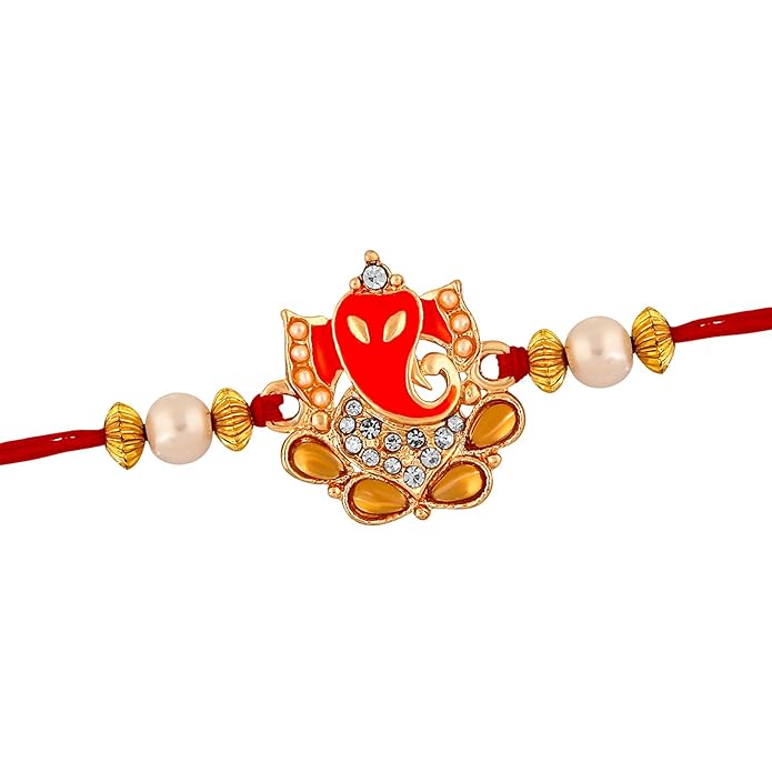 Combo of God Rakhis Crystal and Artificial Pearl