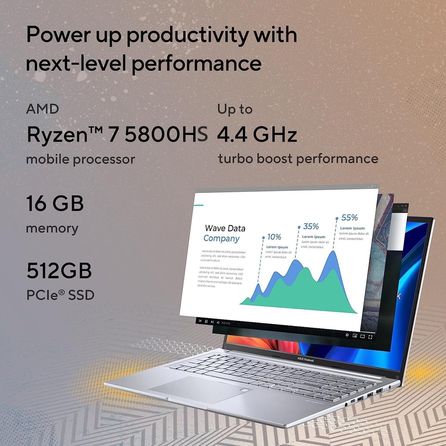 Asus MB511WS VivoBook 16X Laptop (AMD Ryzen 5 5600H/16 GB/512 GB SSD/AMD Radeon Vega 7 Graphics/2K display/Windows 11/MSO/WUXGA)