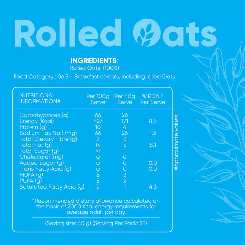 Rolled Oats 1kg