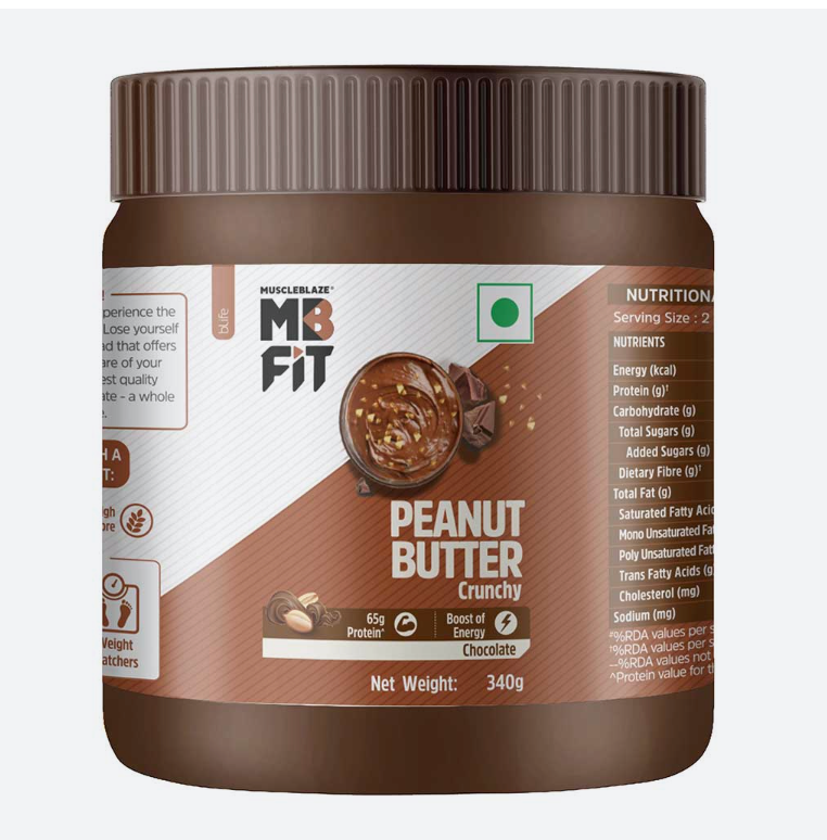 MuscleBlaze Chocolate Peanut Butter, 0.340 kg,