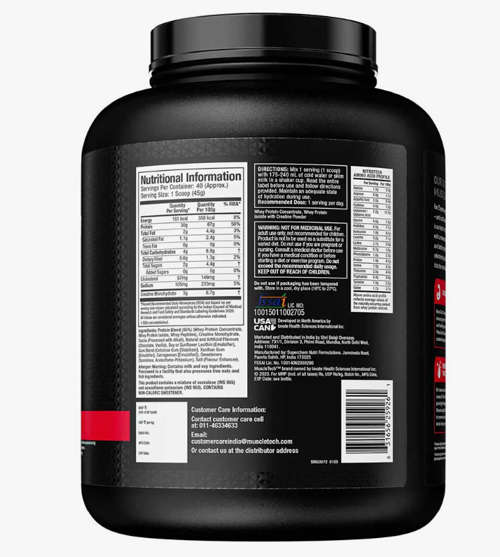 NITRO-TECH™ WHEY PROTEIN 1.8KG