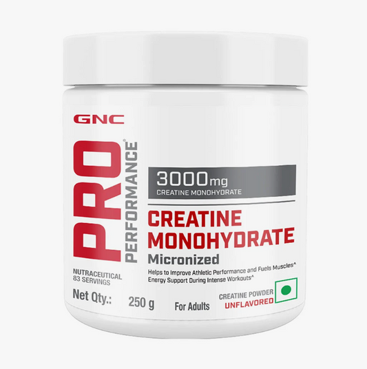 GNC Creatine Monohydrate, 250 g (0.55 lb)