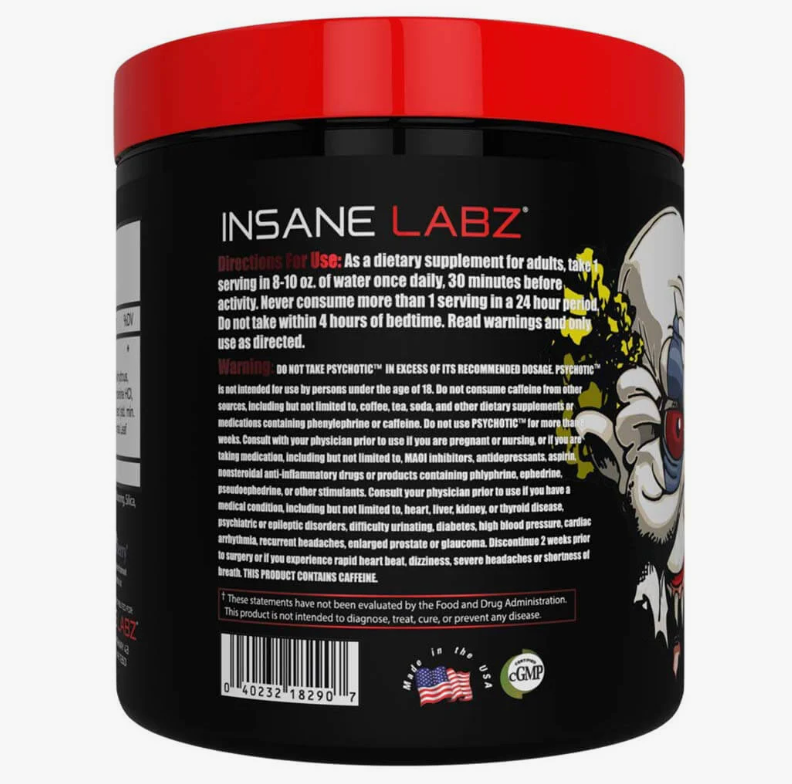 Insane Labz Psychotic, 220 g (0.48 lb)