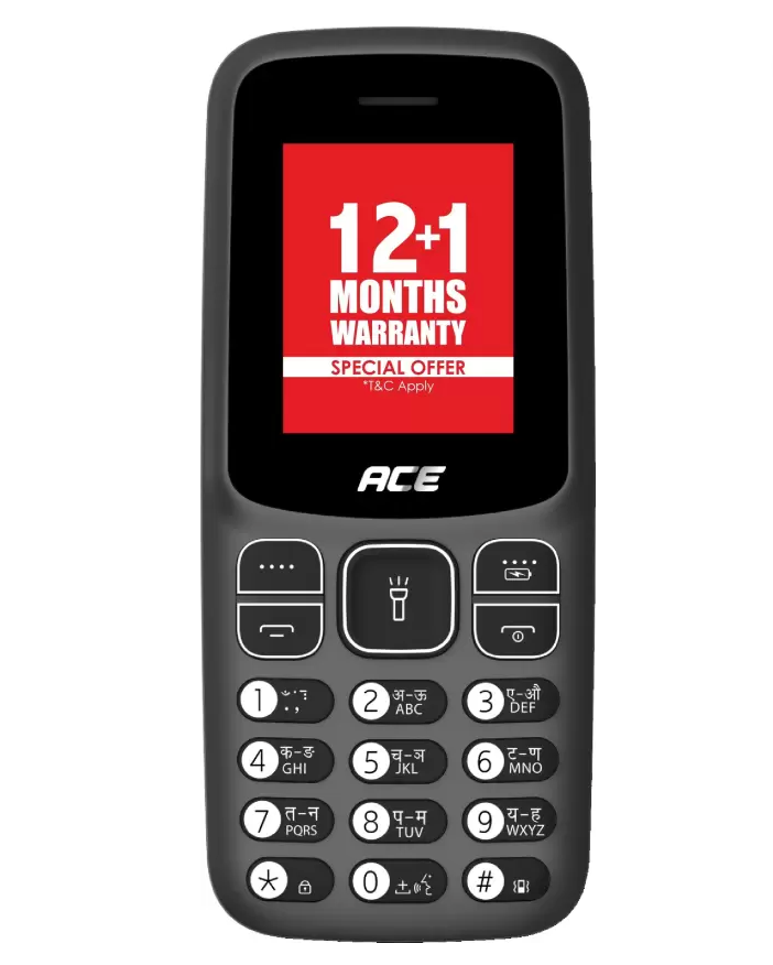 itel Ace2 Keypad Mobile| 1000 mAh Battery|Expandable Storage 32GB