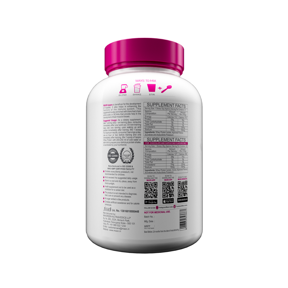 ISOPRO – Whey Protein Isolate 1kg