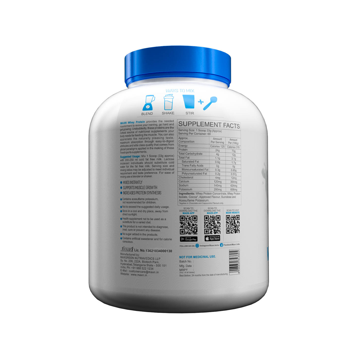 Whey Protein Concentrate 2 Kg