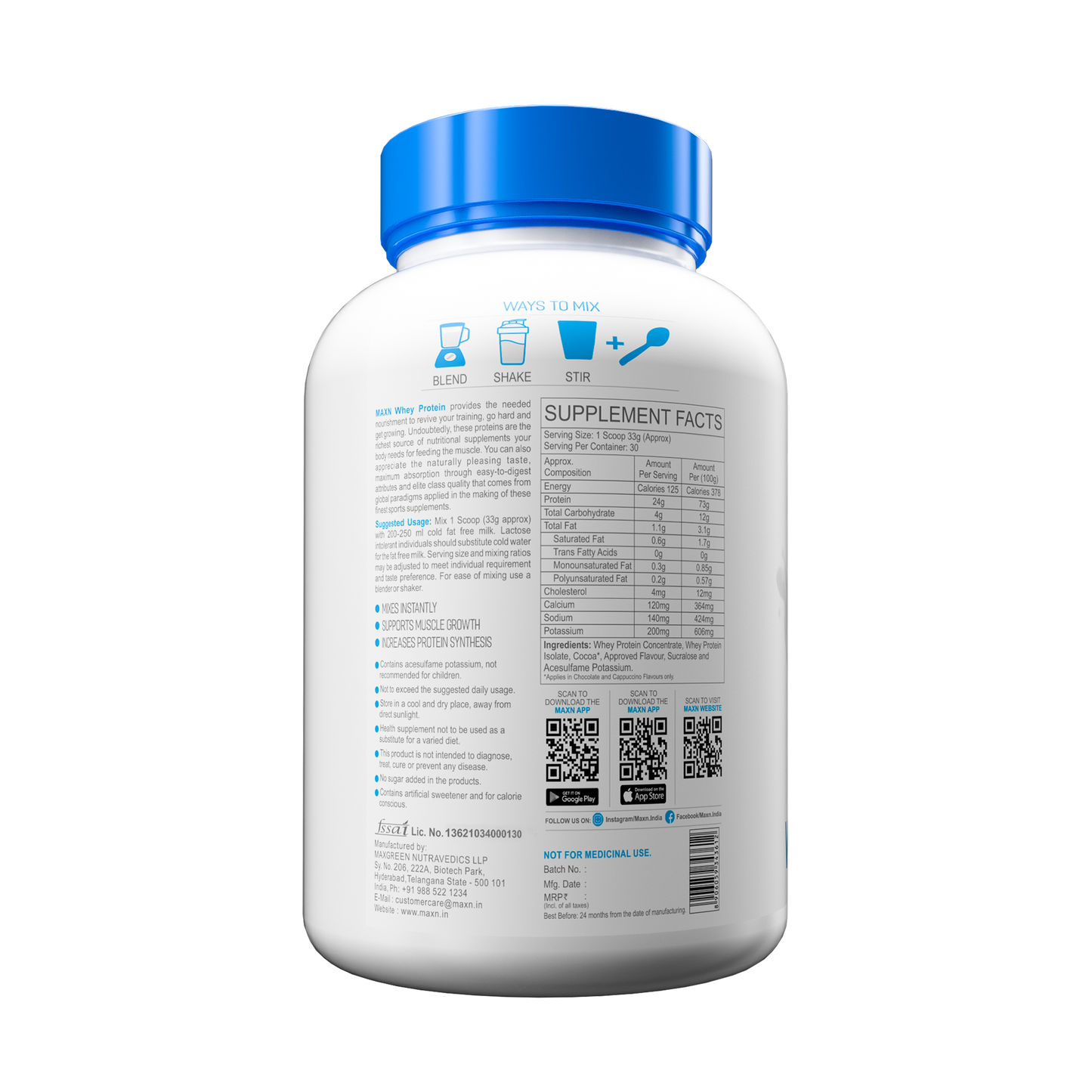 WHEY PROTEIN CONCENTRATE-1 KG